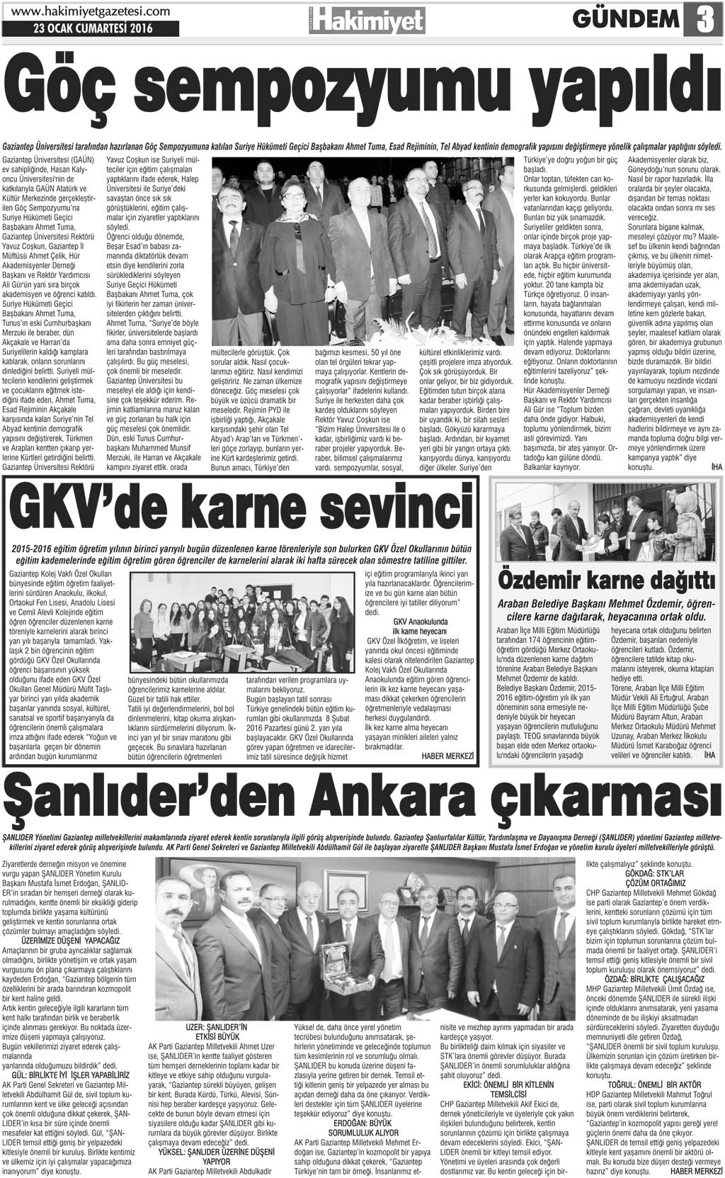 BAŞBAKAN DAVUTOĞLU VE AVRUPALI LİDERLER, NİZİP'TE SURİYELİLERLE BULUŞTU