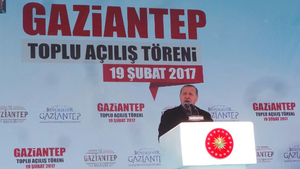 CUMHURBAŞKANI ERDOĞAN GAZİANTEP'TE