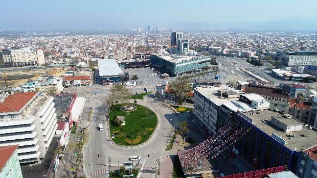 Havadan boş meydanlar böyle fotoğraflandı 