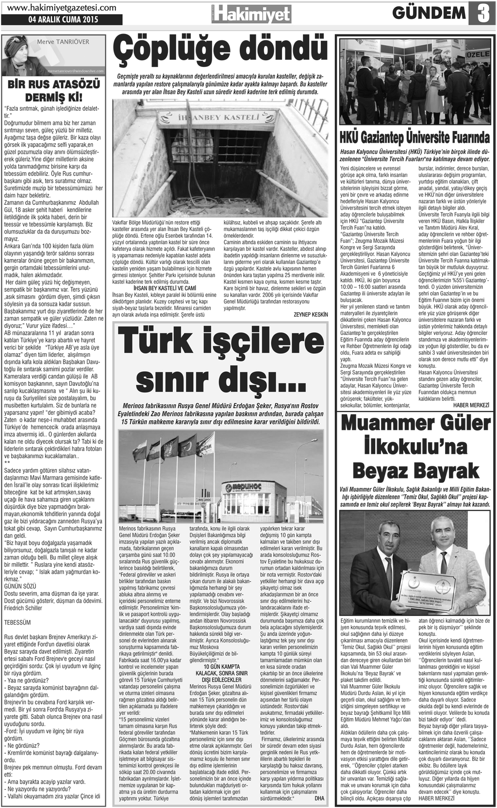 GKV’li öğrenciler Cumhuriyet Güncesini sahneledi