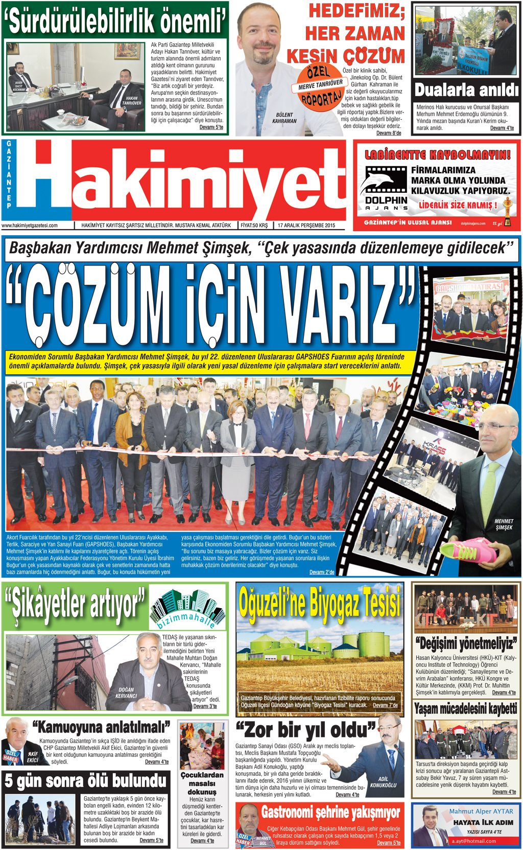 Hakimiyet Gazetesi Gündoğdu Mahallesi'nde