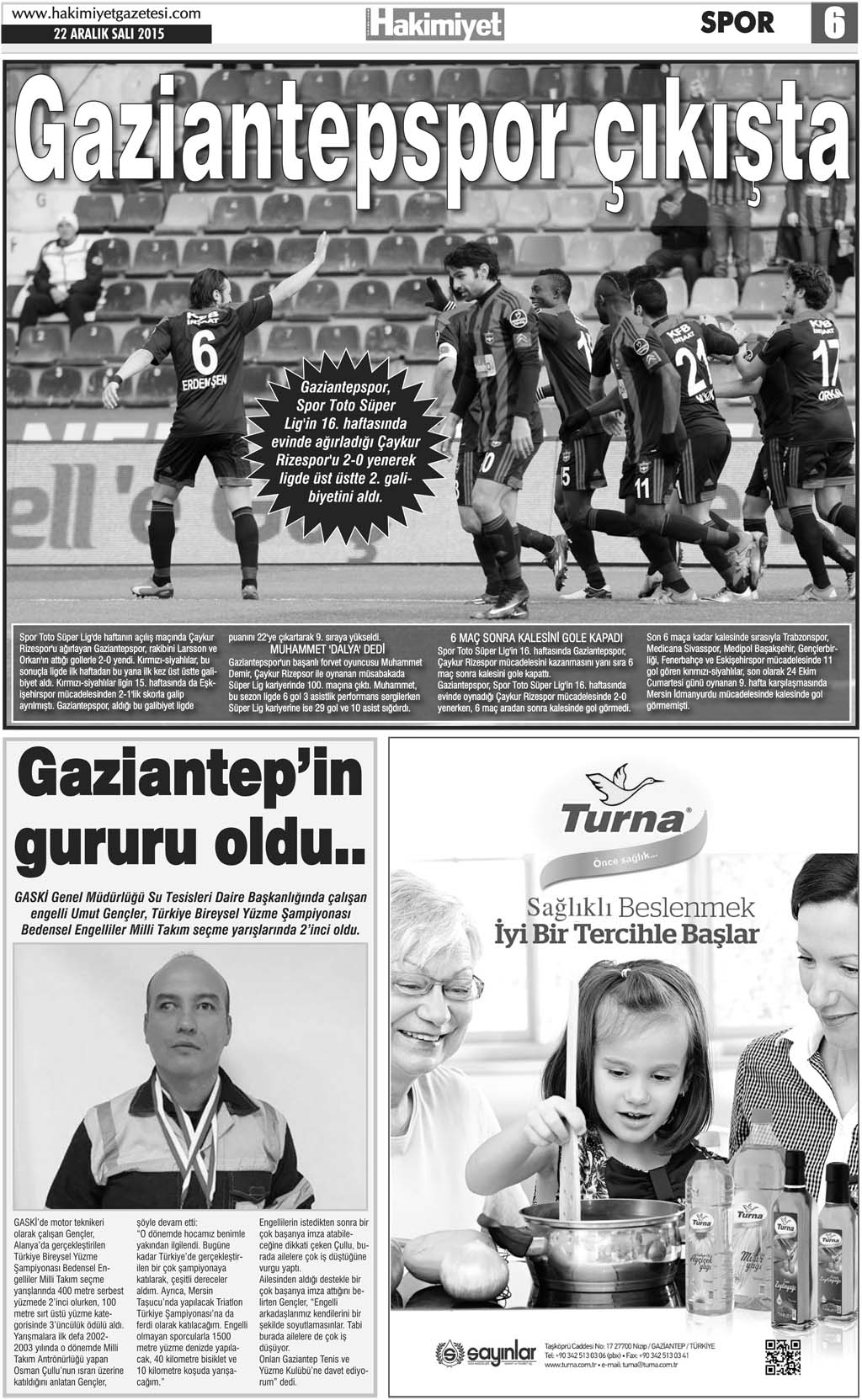 Hakimiyet Gazetesi Kepenek Mahallesi'nde