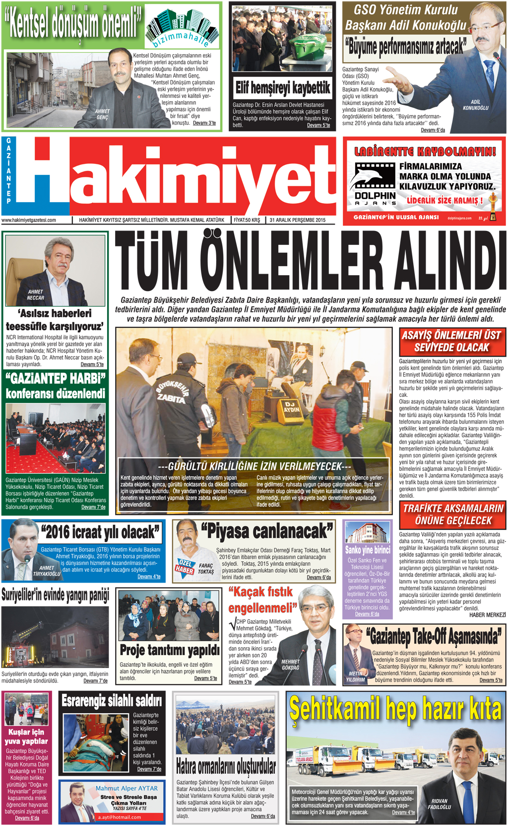 Hakimiyet Gazetesi Aydınbaba Mahallesi'nde