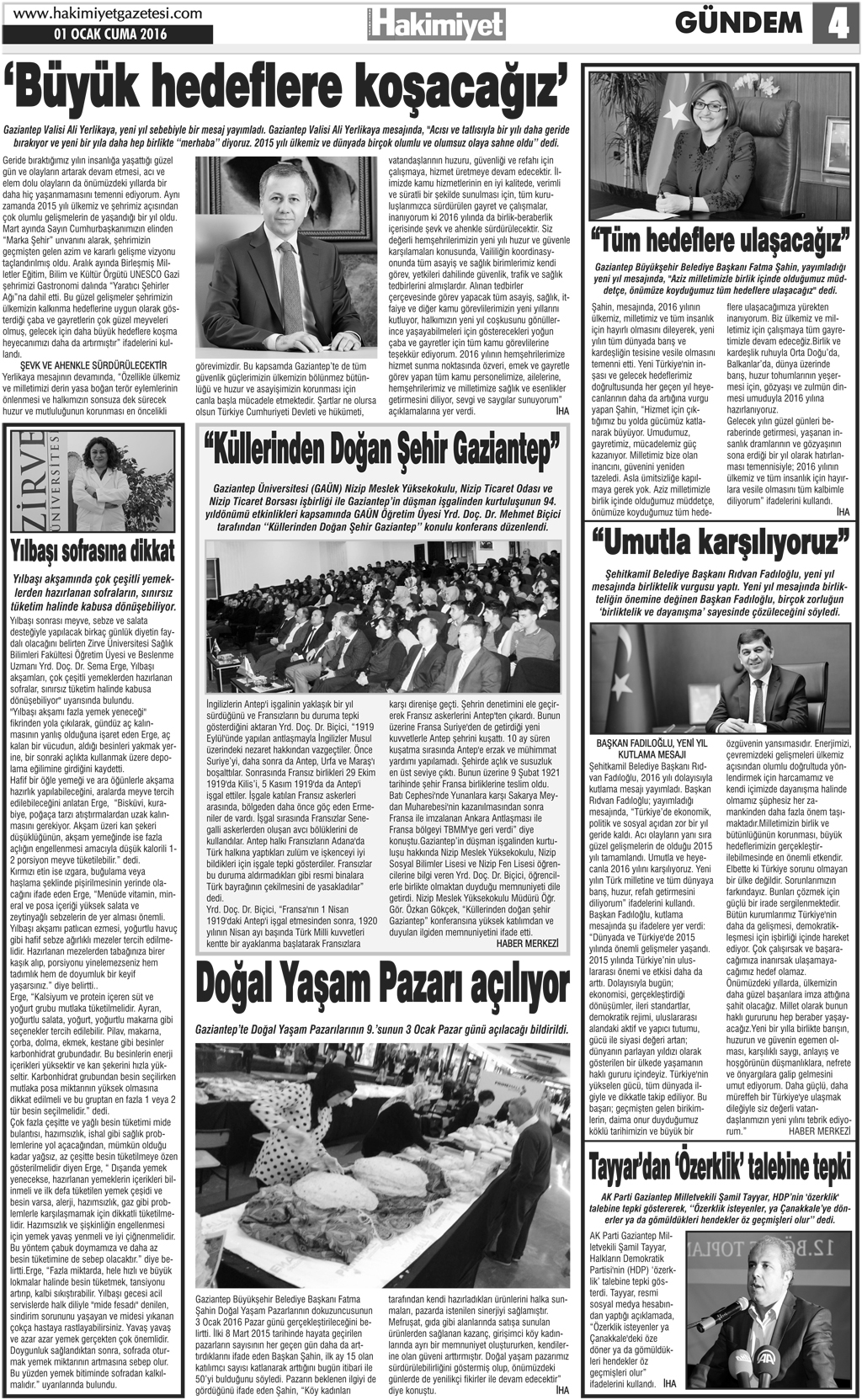 Hakimiyet Gazetesi Gümüştekin Mahallesi'nde