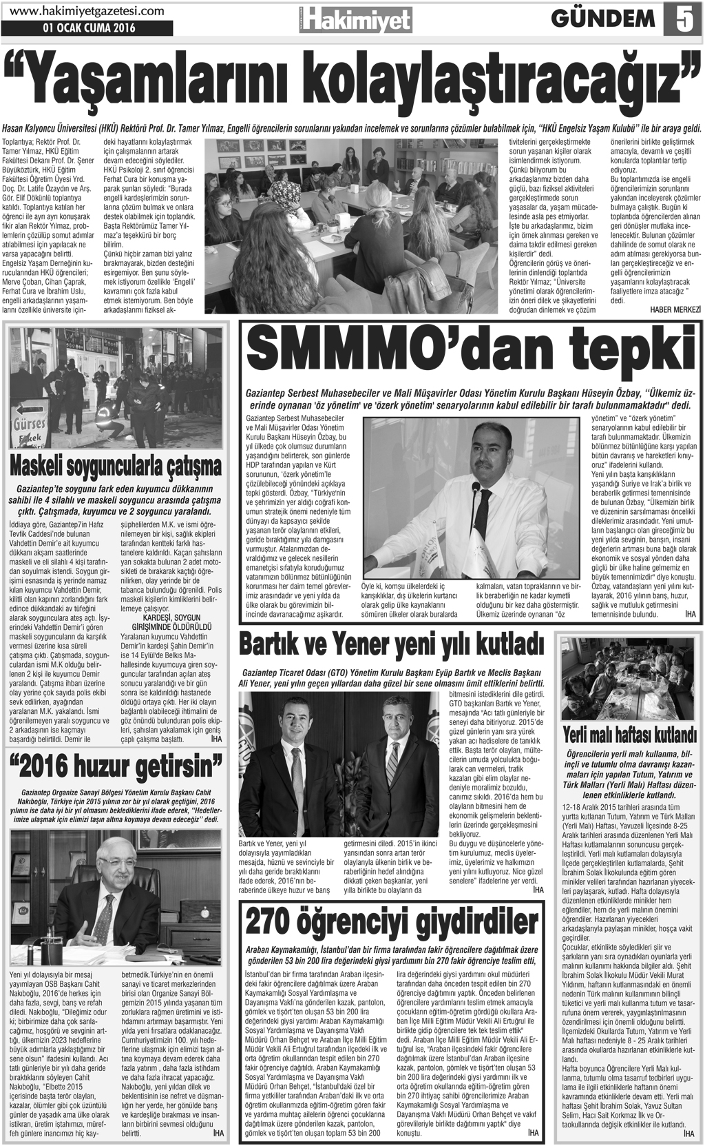 Hakimiyet Gazetesi Gümüştekin Mahallesi'nde