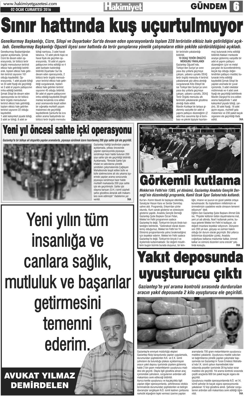 Hakimiyet Gazetesi Hoşgör Mahallesi'nde