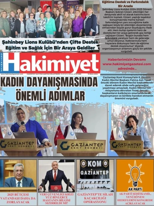 19 Ekim 2024 Hakimiyet Gazetesi