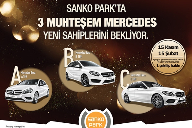 Sanko Park’tan üç ziyaretçisine mercedes