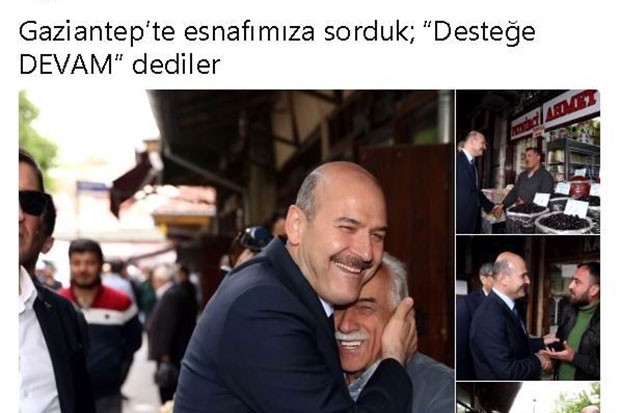 Soylu'dan Gaziantep'te "Devam" mesajı