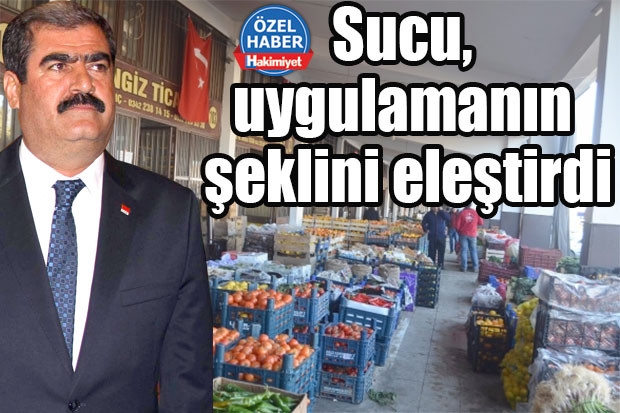 Sucu, uygulamanın şeklini eleştirdi