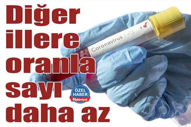 Diğer illere oranla sayı daha az