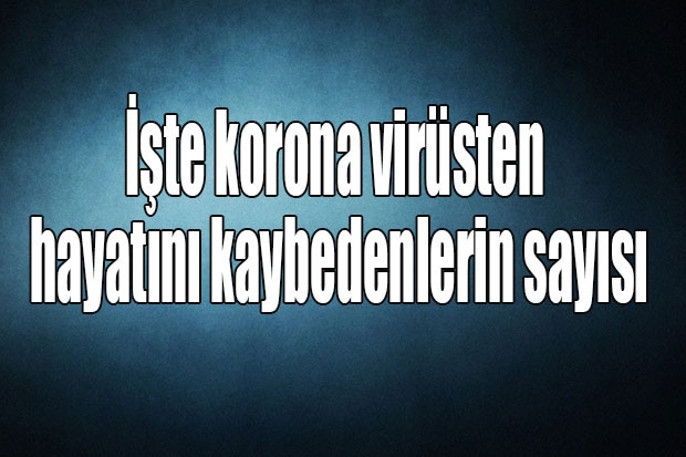 İşte korona virüsten hayatını kaybedenlerin sayısı