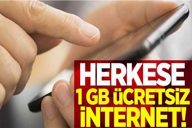 Ücretsiz internet yüklenecek