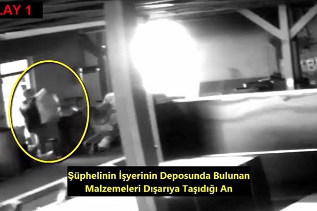 Önce güvenlik kamerasına sonra polise yakalandı