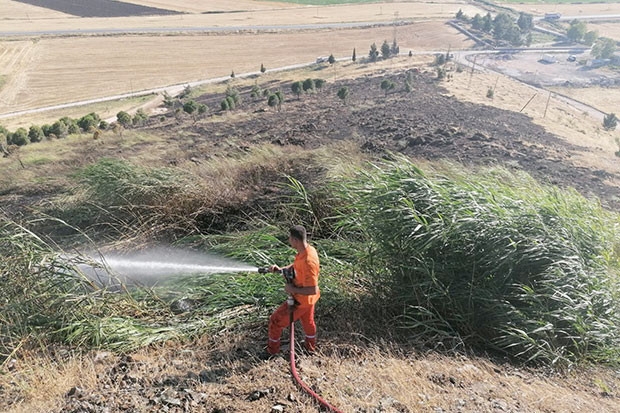 Nurdağı’nda orman yangını