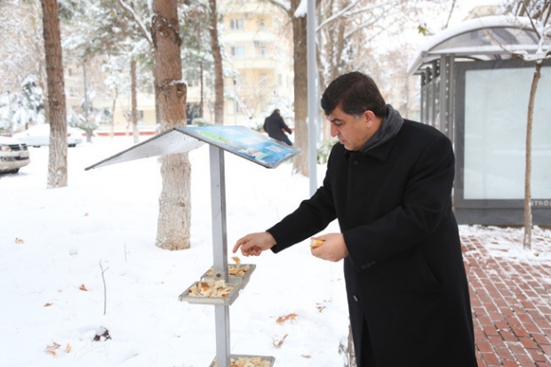 Başkan Fadıloğlu, doğaya yem bıraktı