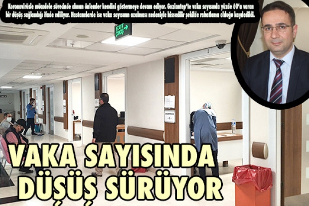 VAKA SAYISINDA   DÜŞÜŞ SÜRÜYOR