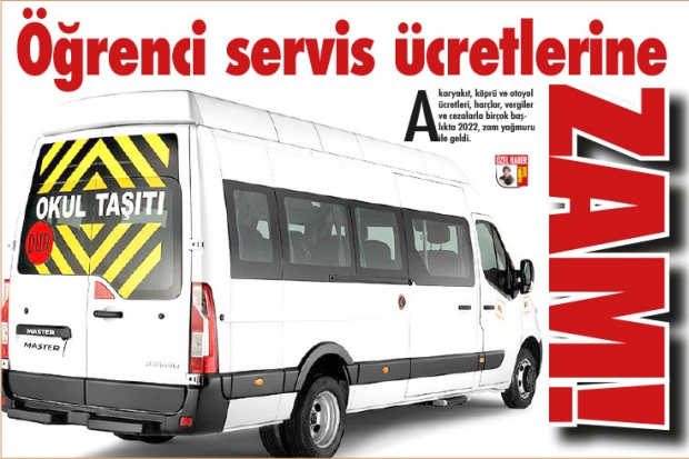 Öğrenci servis ücretlerine zam!