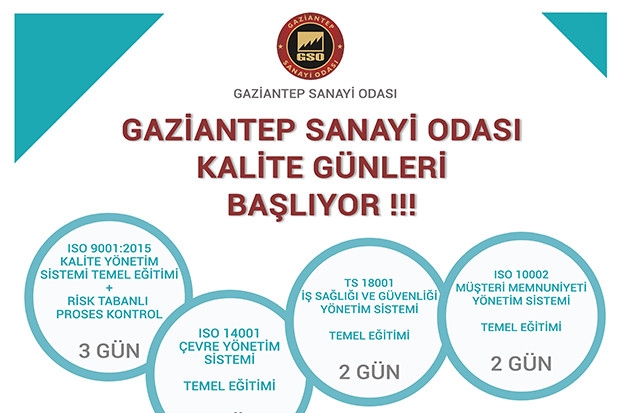 GSO’da kalite günleri başlıyor