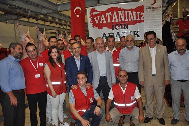 Gaziantep'te, 15 Temmuz için bin kurban kesildi