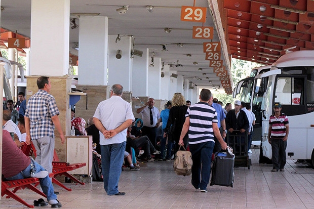 Gaziantep'te otogarda biletler tükendi