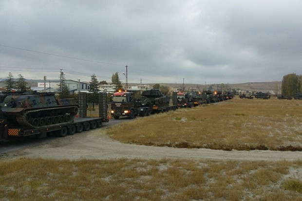 Tank bölüğünün Gaziantep'e intikali başladı