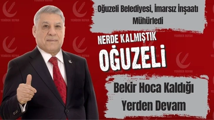 Oğuzeli Belediyesi, İmarsız İnşaatı Mühürledi