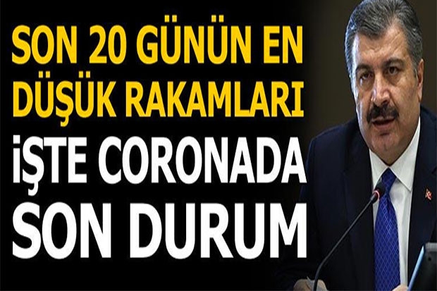 Son 20 günün en düşük rakamları