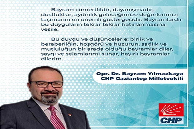 Bayram Yılmazkaya Ramazan Bayramını kutladı