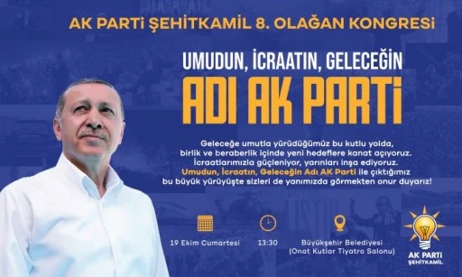 AK Parti Şehitkamil, Yeni Dönem Hedeflerini Kongrede Açıklayacak