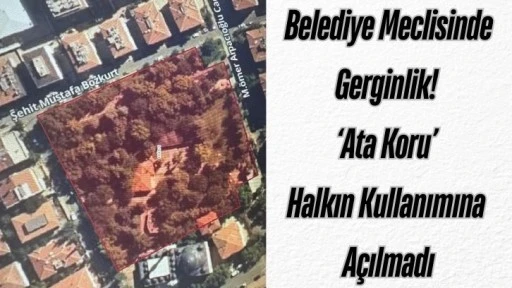 Belediye Meclisinde Gerginlik!  ‘Ata Koru’  Halkın Kullanımına  Açılmadı