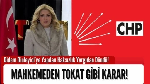 Didem Dinleyici’ye Yapılan Haksızlık Yargıdan Döndü!