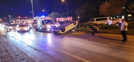 Gaziantep’te Araç Devrildi: Yaralı Hastaneye Kaldırıldı