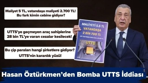 Hasan Öztürkmen’den Bomba UTTS İddiası